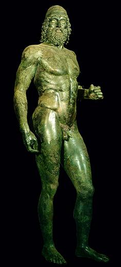 Marcello Lattari vi dà il benvenuto nel suo website sulla Calabria. Bronzi di Riace-Statua A - Museo Nazionale di Reggio Calabria